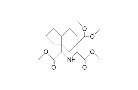 1,3-(2-Aza-1,3-dimethoxycarbonyl-propano)-3-dimethoxymethyl-bicyclo(4.3.0)nonane