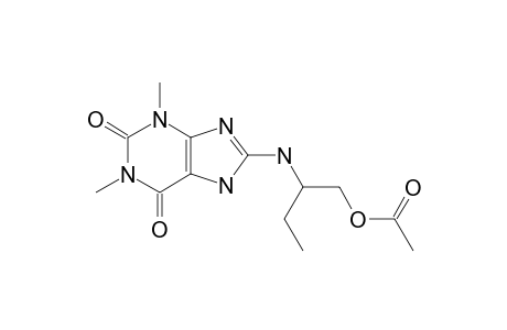 S-(-)-8-{[1-(hydroxymethyl)propyl]amino}theophylline, acetate (ester)