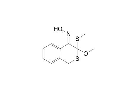 3-methoxy-3-(methylthio)isothiochroman-4-one oxime