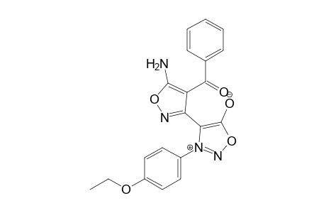 3-(p-Ethoxyphenyl)-4-[5'-amino-4'-(benzoyl)isoxazol-3'-yl]sydnone