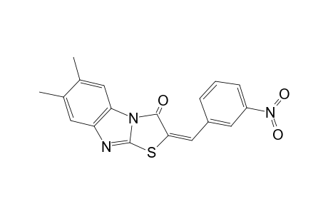 (2E)-6,7-dimethyl-2-(3-nitrobenzylidene)[1,3]thiazolo[3,2-a]benzimidazol-3(2H)-one