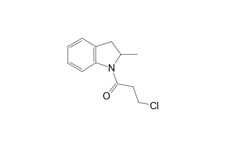 1H-indole, 1-(3-chloro-1-oxopropyl)-2,3-dihydro-2-methyl-