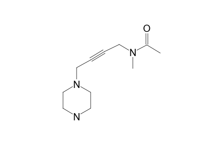 Acetamide, N-methyl-N-[4-[1-hexahydropyrazinyl]-2-butynyl]-