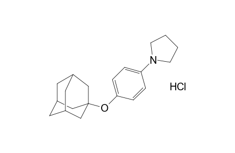 1-{p-[(1-adamantyl)oxy]phenyl}pyrrolidine, hydrochloride
