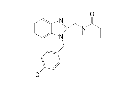 N-{[1-(4-chlorobenzyl)-1H-benzimidazol-2-yl]methyl}propanamide