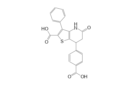 thieno[3,2-b]pyridine-2-carboxylic acid, 7-(4-carboxyphenyl)-4,5,6,7-tetrahydro-5-oxo-3-phenyl-