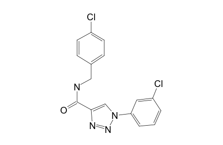 1-(3-Chlorophenyl)-N-[(4-chlorophenyl)methyl]-1,2,3-triazole-4-carboxamide