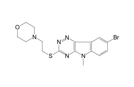 5H-[1,2,4]triazino[5,6-b]indole, 8-bromo-5-methyl-3-[[2-(4-morpholinyl)ethyl]thio]-