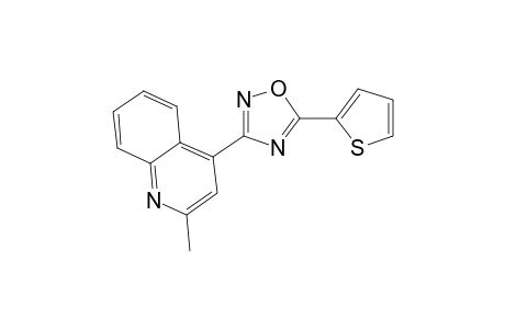 3-(2-Methyl-4-quinolinyl)-5-thiophen-2-yl-1,2,4-oxadiazole