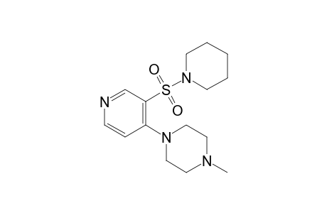 1-methyl-4-[3-(piperidinosulfonyl)-4-pyridyl]piperazine