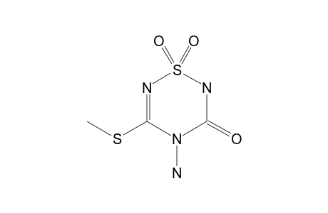 4-AMINO-2,3-DIHYDRO-5-METHYLTHIO-3-OXO-4H-1,2,4,6-THIATRIAZINE-1,1-DIOXIDE