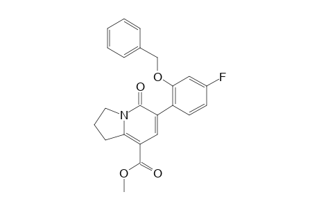 Methyl 6-[2-(benzyloxy)-4-fluorophenyl]-5-oxo-1,2,3,5-tetrahydroindolizine-8-carboxylate