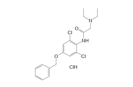4'-(benzyloxy)-2',6'-dichloro-2-(diethylamino)acetanilide, monohydrochloride