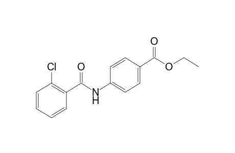 p-(o-chlorobenzamido)benzoic acid, ethyl ester