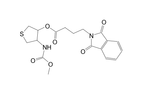 1H-isoindole-2-butanoic acid, 2,3-dihydro-1,3-dioxo-, tetrahydro-4-[(methoxycarbonyl)amino]-3-thienyl ester