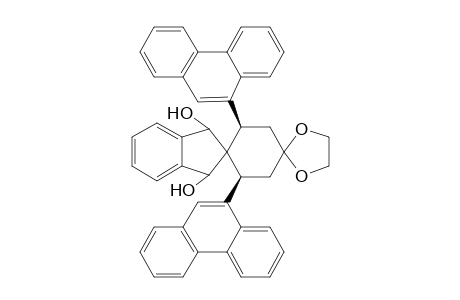 cis-3',5'-Di(9-phenanthryl)dispiro[1,3-dioxolane-2,1'-cyclohexane-4',2''-indane]-1'',3''-diol