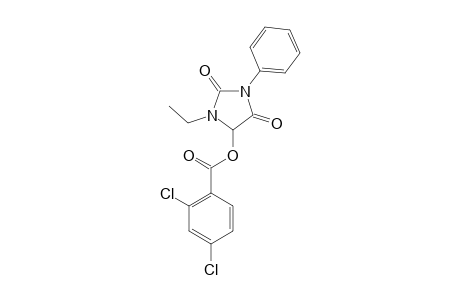 1-Phenyl-3-ethyl-4-(2,4-dichlorobenzoyloxy)imidazolidine-2,5-dione