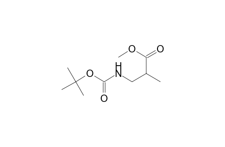 2-Methyl-3-[[(2-methylpropan-2-yl)oxy-oxomethyl]amino]propanoic acid methyl ester