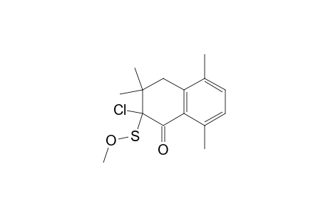 2-Chloro-3,4-dihydro-2-methoxysulfenyl-3,3,5,-8-tetramethyl-1-(2H)-naphthalenone