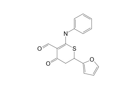 6-(2-furyl)-4-keto-2-(phenylamino)-5,6-dihydrothiopyran-3-carbaldehyde