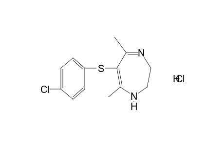 6-[(p-chlorophenyl)thio]-2,3-dihydro-5,7-dimethyl-1H-1,4-diazepine, monohydrochloride