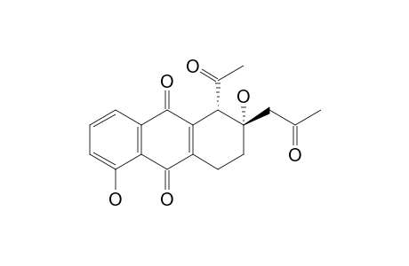 (3S,4S)-3-acetonyl-4-acetyl-3,8-dihydroxy-2,4-dihydro-1H-anthracene-9,10-dione