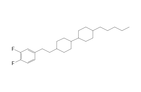 Benzene, 1,2-difluoro-4-[2-(4'-pentyl[1,1'-bicyclohexyl]-4-yl)ethyl]-