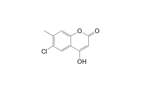 6-Chloro-4-hydroxy-7-methylcoumarin