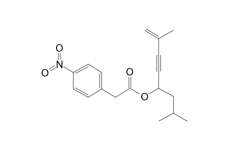 Benzeneacetic acid, 4-nitro-, 2,7-dimethyloct-1-en-3-yn-5-yl ester