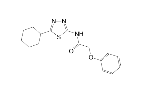 N-(5-cyclohexyl-1,3,4-thiadiazol-2-yl)-2-phenoxyacetamide