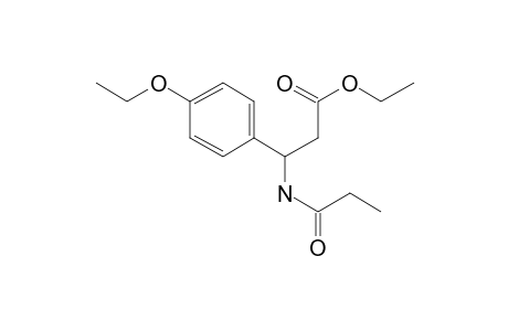 Propionic acid, 3-(4-ethoxyphenyl)-3-propionylamino-, ethyl ester