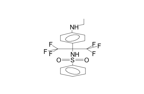 4-(ALPHA-BENZENESULPHONYLAMIDOHEXAFLUOROISOPROPYL)-N-ETHYLANILINE