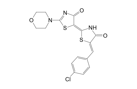 [5-(p-Chlorophenyl)methylidene-2'-morpholin-4-yl]-2,5'-bis(thiazolylidene)-4,4'-dione