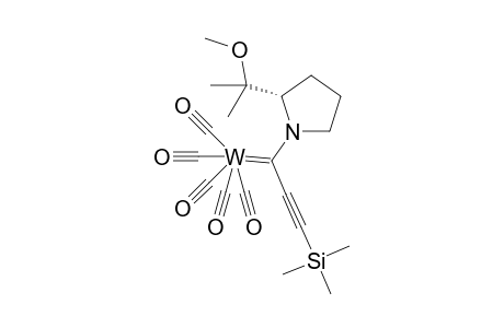 (Z)-Trimethylsilylethynyl(S)-dimethylmethoxymethylpyrrolidinecarbenepentacarbonyltungster complex