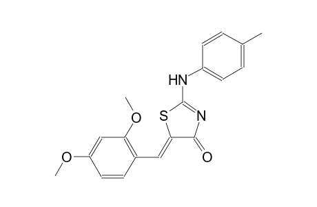 (5Z)-5-(2,4-dimethoxybenzylidene)-2-(4-toluidino)-1,3-thiazol-4(5H)-one