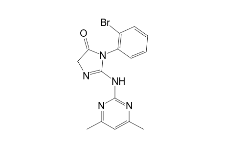 1-(2-bromophenyl)-2-[(4,6-dimethyl-2-pyrimidinyl)amino]-4H-imidazol-5-one