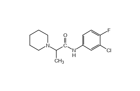 3'-chloro-4'-fluoro-alpha-methyl-1-piperidineacetanilide