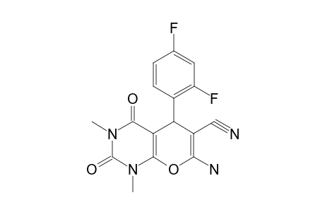 7-Amino-5-(2,4-difluorophenyl)-1,3-dimethyl-2,4-dioxo-5H-pyrano[2,3-d]pyrimidine-6-carbonitrile