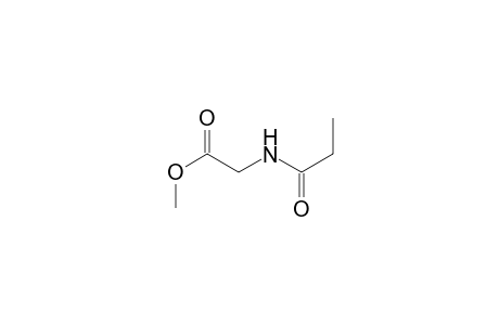 2-(1-oxopropylamino)acetic acid methyl ester