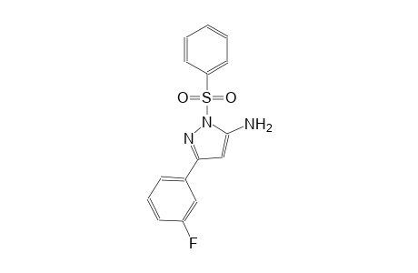 1H-pyrazol-5-amine, 3-(3-fluorophenyl)-1-(phenylsulfonyl)-