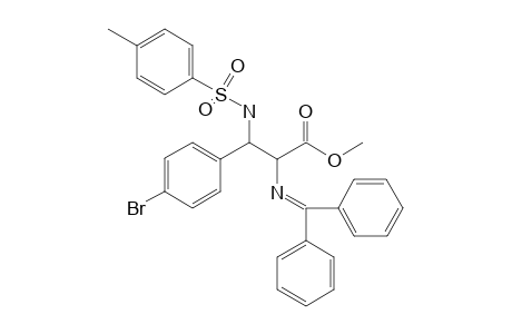 syn and Anti-methyl 2-[(diphenylmethylene)amino]-3-(4-methylphenylsulfonamide)-3-(p-bromophenyl)propanoate