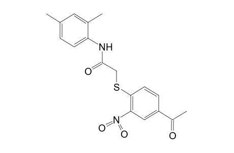 2-[(4-acetyl-2-nltrophenyl)thio]-2',4'-acetoxylidide