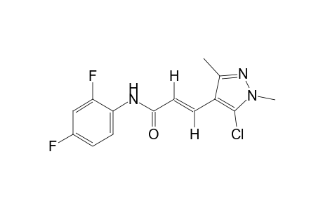 trans-5-chloro-2',4'-difluoro-1,3-dimethylpyrazole-4-acrylanilide