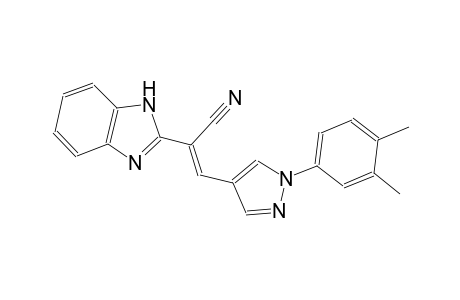 1H-benzimidazole-2-acetonitrile, alpha-[[1-(3,4-dimethylphenyl)-1H-pyrazol-4-yl]methylene]-