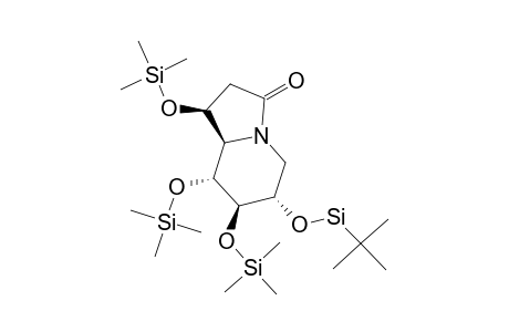 (1S,6S,7R,8R,8AR)-1,6,7,8-TETRATRIMETHYLSILOXYHEXAHYDROINDOLIZIN-3-ONE