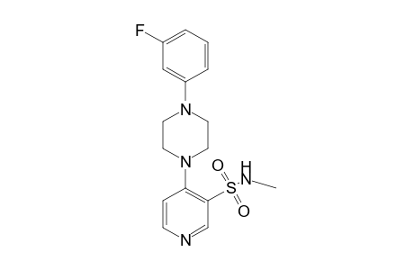 4-[4-(m-fluorophenyl)-1-piperazinyl]-N-methyl-3-pyridinesulfonamide