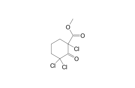 1,3,3-trichloro-2-keto-cyclohexane-1-carboxylic acid methyl ester