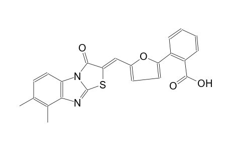 benzoic acid, 2-[5-[(Z)-(7,8-dimethyl-3-oxothiazolo[3,2-a]benzimidazol-2(3H)-ylidene)methyl]-2-furanyl]-