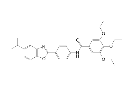 3,4,5-triethoxy-N-[4-(5-isopropyl-1,3-benzoxazol-2-yl)phenyl]benzamide