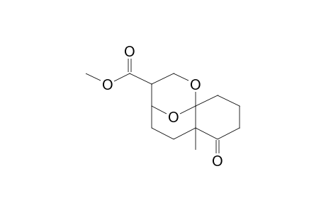 6-Methyl-5-oxo-12,13-dioxa-tricyclo[7.3.1.0(1,6)]tridecane-10-carboxylic acid, methyl ester